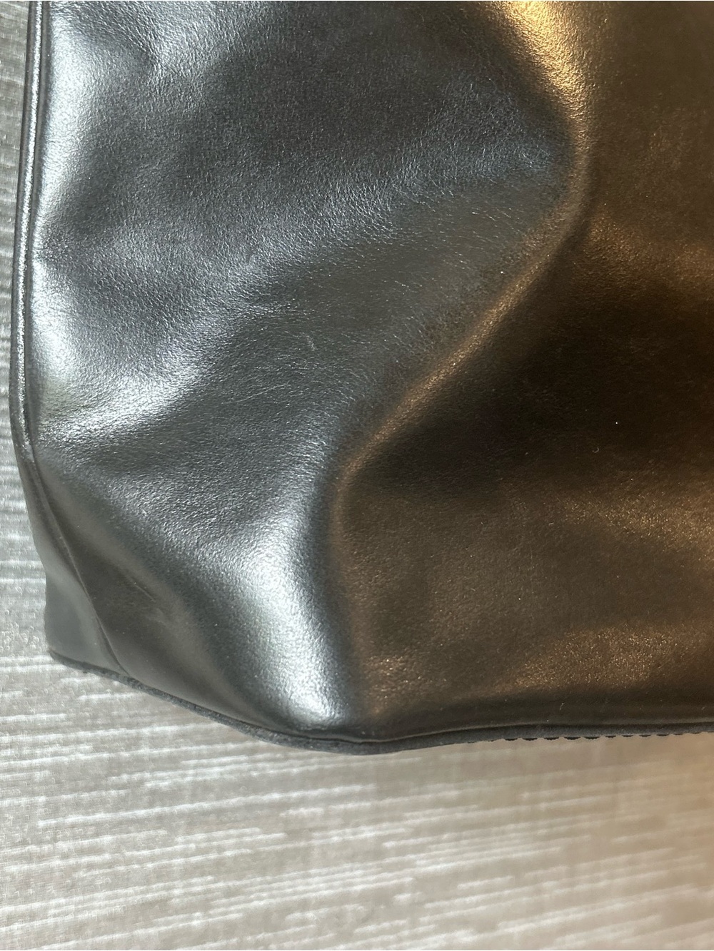 Patricia Nash Black Leather Chain-Handle Tote - Picture 7 of 10